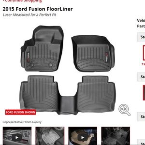 2015 Ford Fusion  WeatherTech Mats 1st and 2nd row